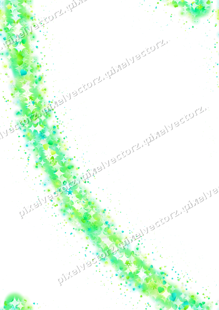 Nahtloser Glitzerbogen in Grün und Limette auf transparentem Grund