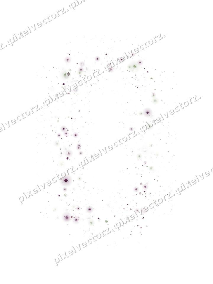 Nahtloser Glitzerrahmen aus Sternen und Funken auf transparentem Grund