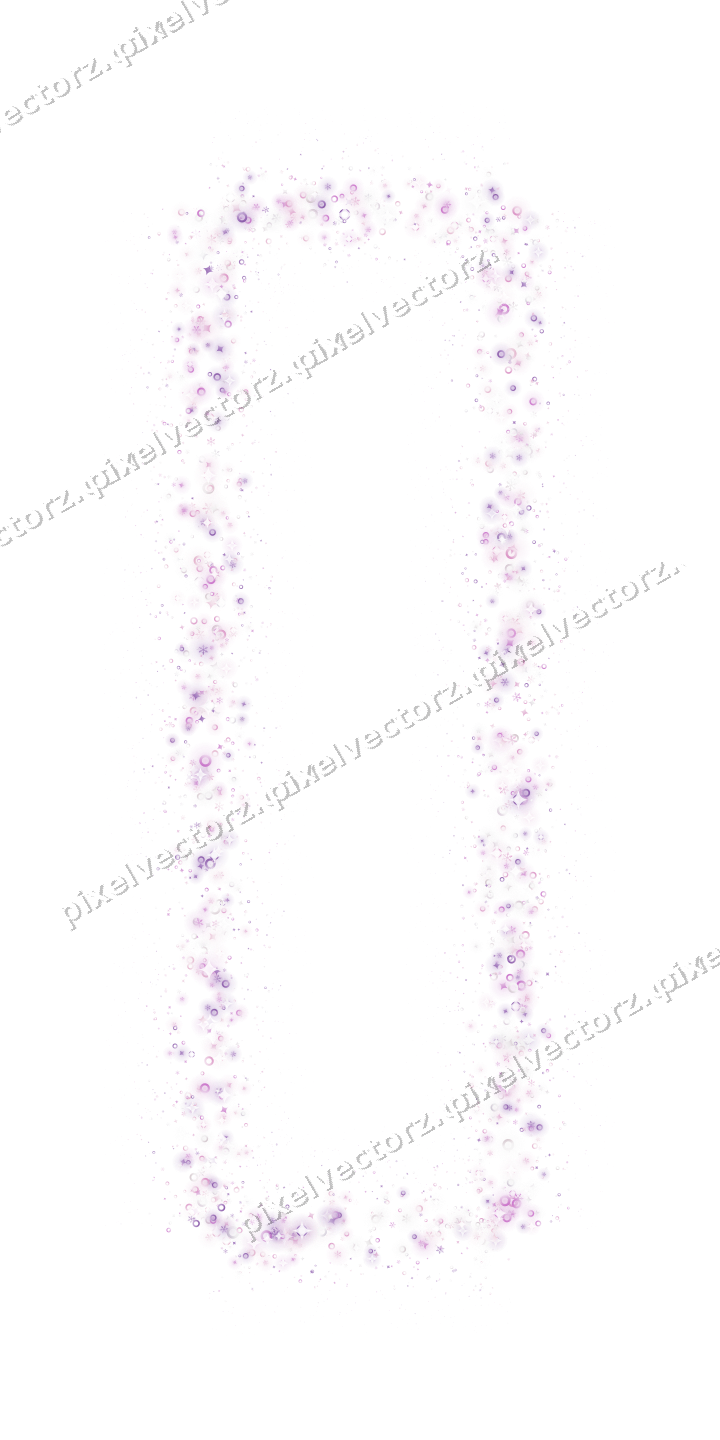 Nahtloser Glitzerrahmen in Magenta und Violett auf transparentem Grund