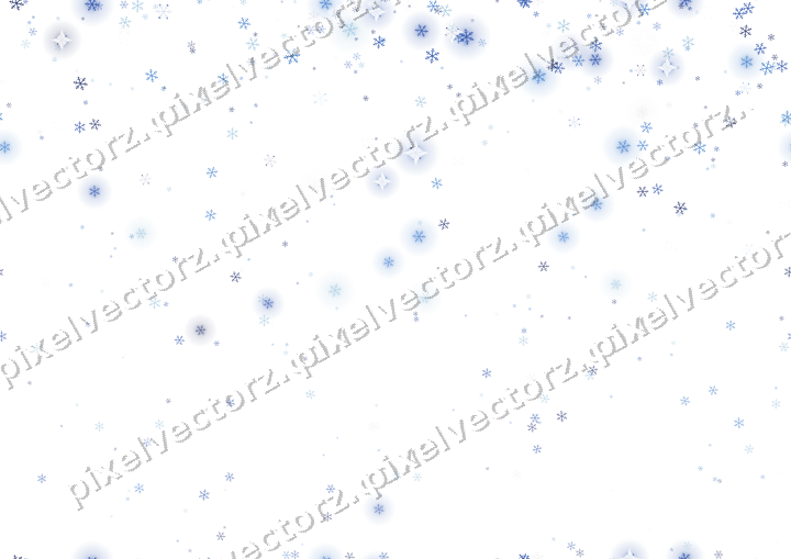Nahtloser Glitzerregen aus Schneeflocken auf transparentem Grund