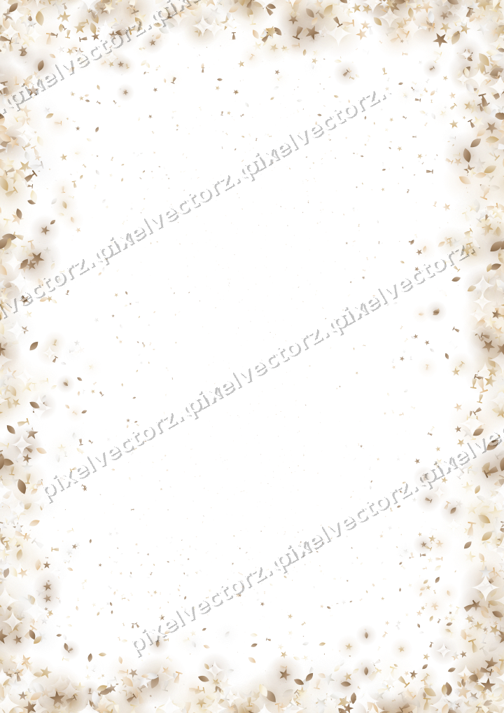Nahtlose Glitzervignette in Bernstein auf transparentem Grund
