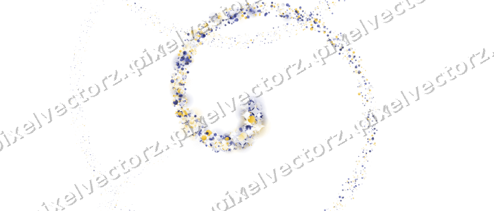 Nahtlose Glitzerspirale in Dunkelblau auf transparentem Grund