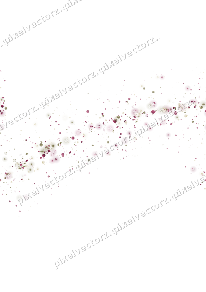 Nahtloser Glitzerbogen aus Tropfen und Punkten auf transparentem Grund