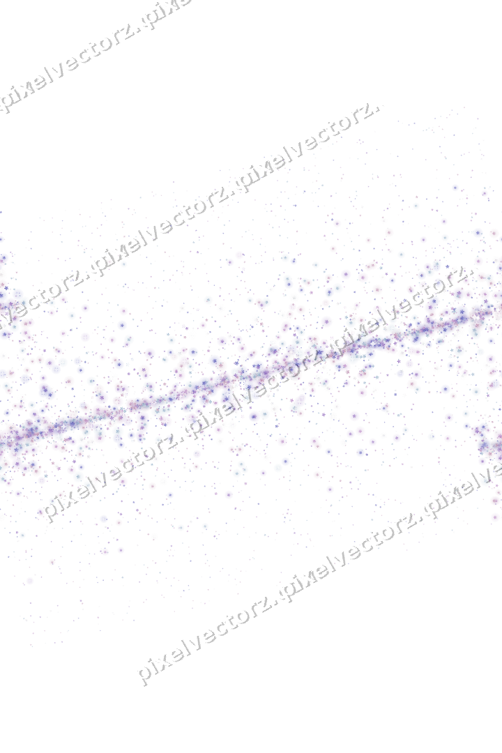Nahtloses Glitzerband aus Blüten in Violett auf transparentem Grund