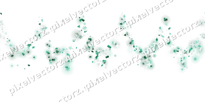 Nahtlose Glitzergirlande auf transparentem Grund
