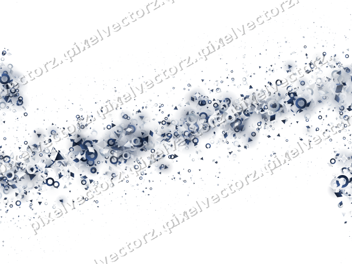 Nahtloses Glitzerband aus Ringen und Rauten auf transparentem Grund