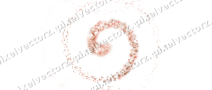 Nahtlose Glitzerspirale in Orange und Rot auf transparentem Grund
