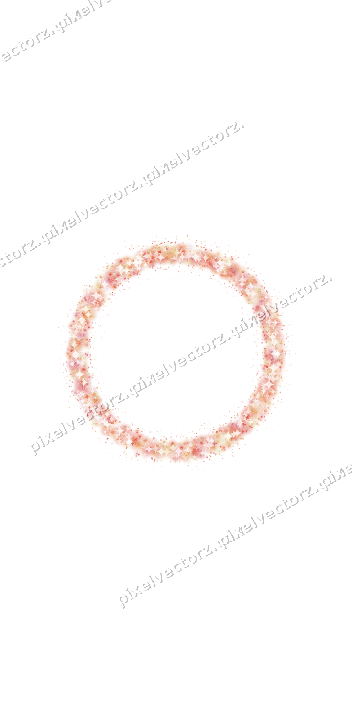 Nahtloser Glitzerkranz aus Sternen und Funken auf transparentem Grund