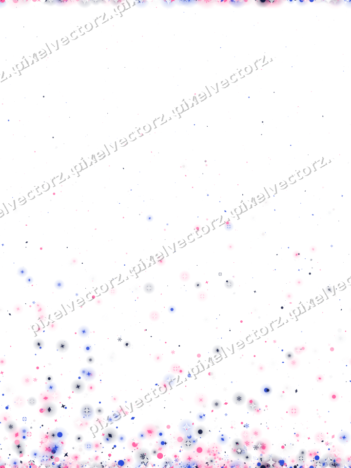 Nahtloser Glitzeraufstieg in Rosa und Blau auf transparentem Grund