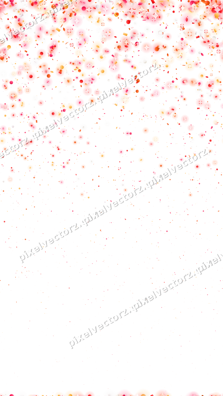 Nahtloser Glitzerregen aus Tropfen und Punkten auf transparentem Grund