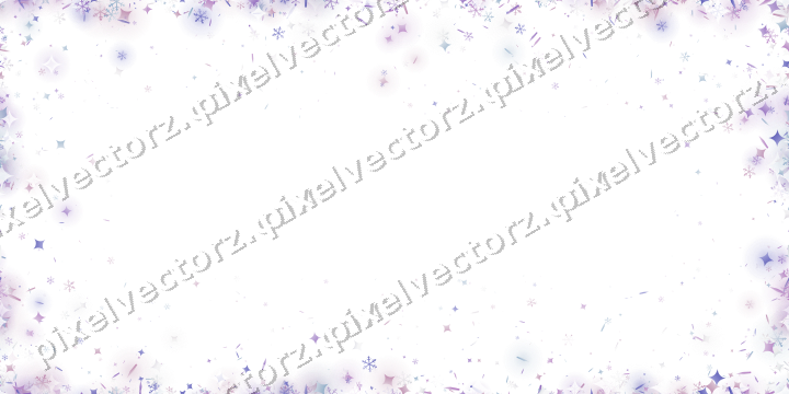 Nahtlose Glitzervignette in Violett und Blau auf transparentem Grund