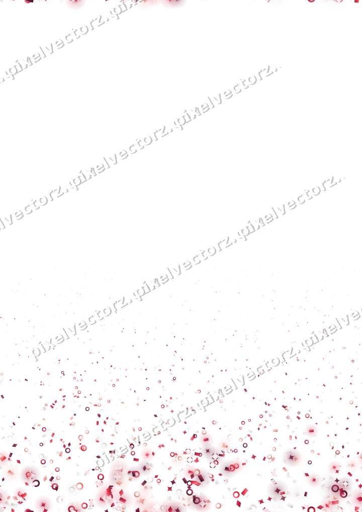 Nahtloser Glitzeraufstieg in Rosa und Rot auf transparentem Grund