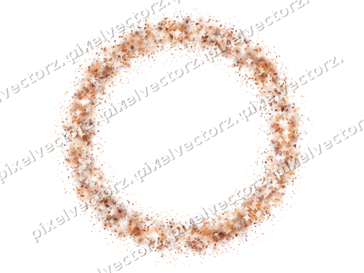 Nahtloser Glitzerkranz auf transparentem Grund