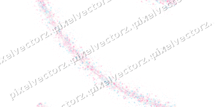 Nahtloser Glitzerbogen in Rosa und Türkis auf transparentem Grund