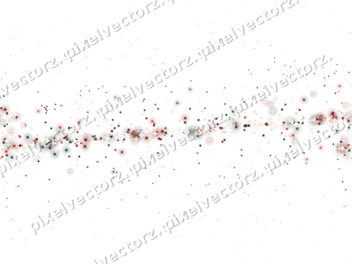 Nahtloses Glitzerband aus Sternen und Funken auf transparentem Grund