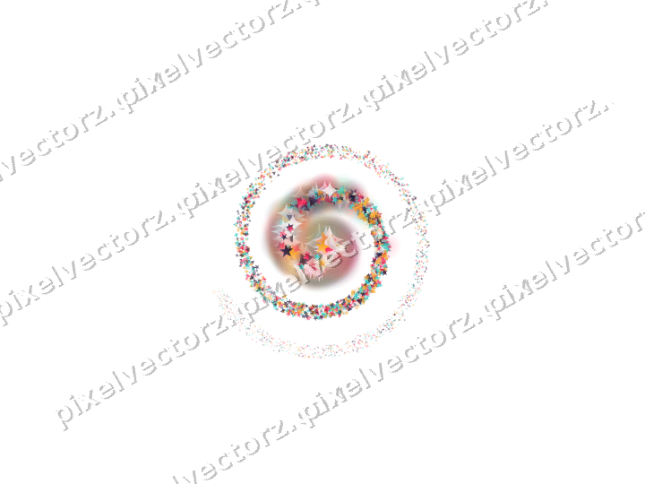 Nahtlose Glitzerspirale in Rosa und Bernstein auf transparentem Grund