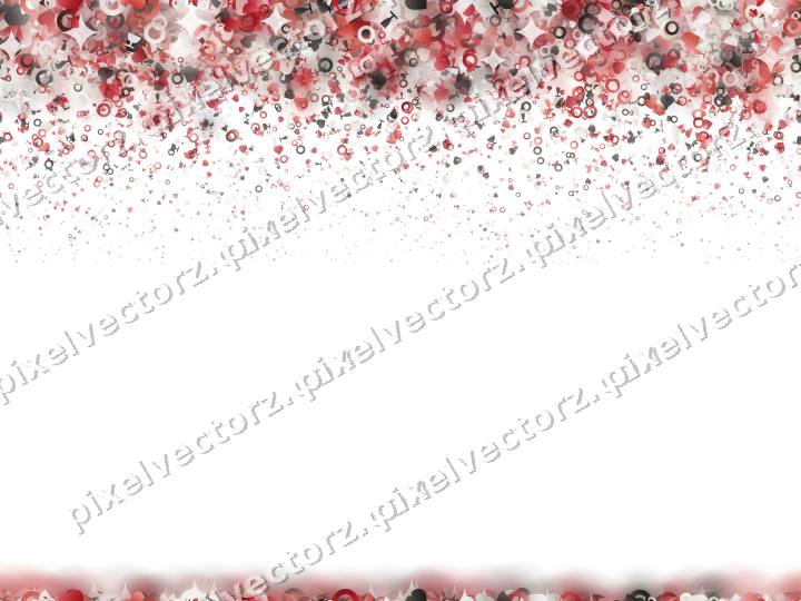 Nahtloser Glitzerregen in Rot auf transparentem Grund