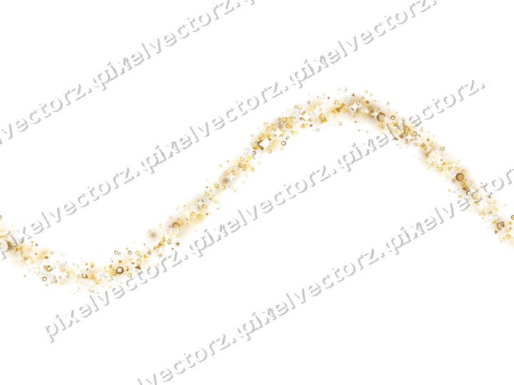 Nahtlose Glitzerwelle auf transparentem Grund