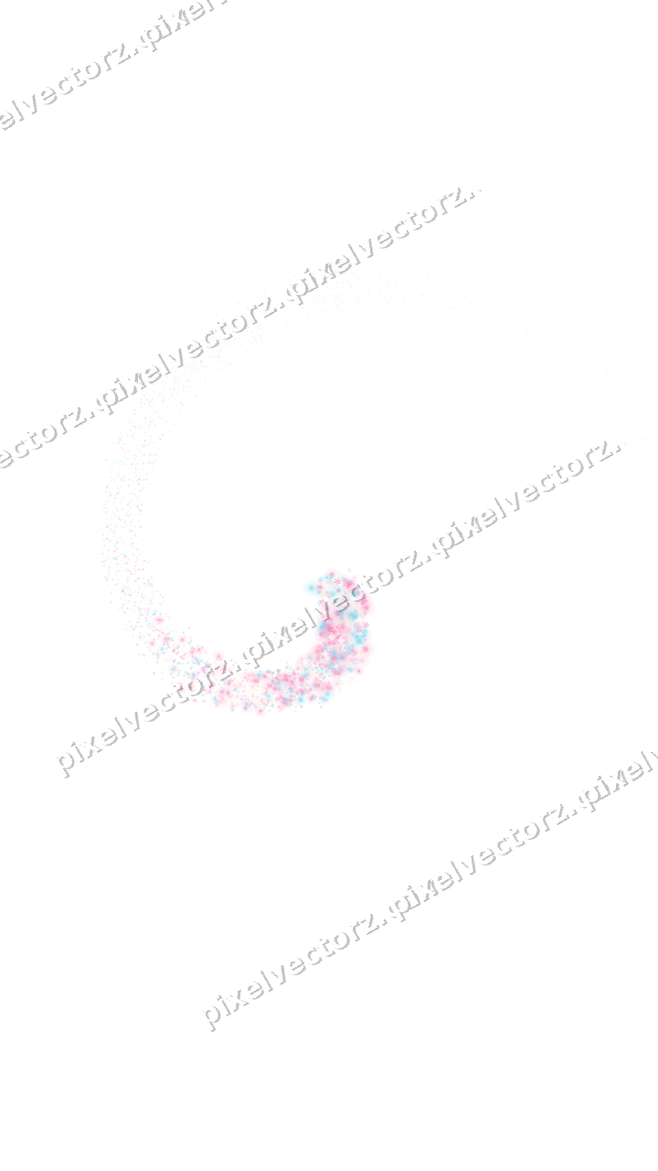 Nahtlose Glitzerspirale aus Schneeflocken auf transparentem Grund
