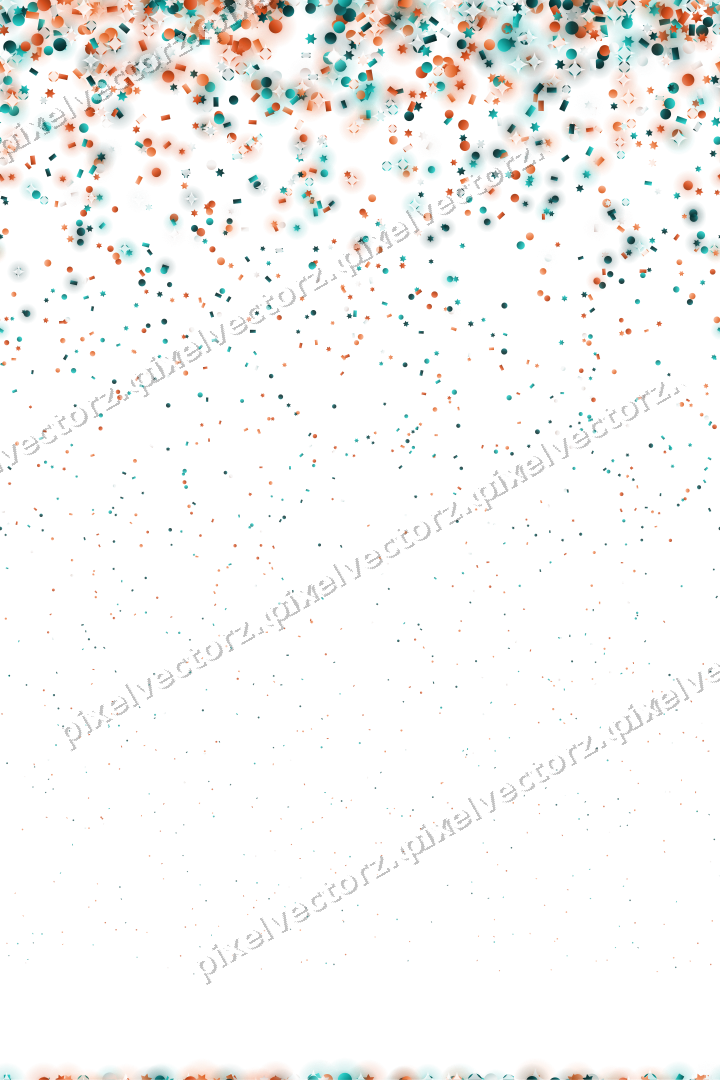 Nahtloser Glitzerregen aus Sternen und Punkten auf transparentem Grund