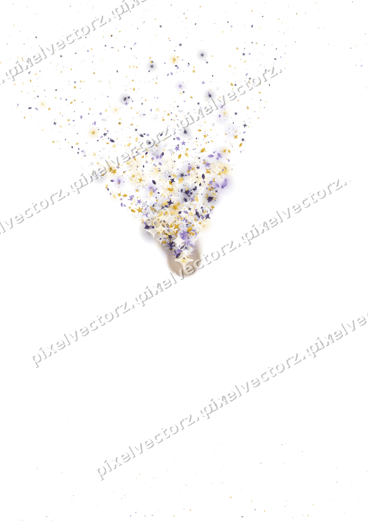 Nahtloser Glitzerfächer in Bernstein auf transparentem Grund