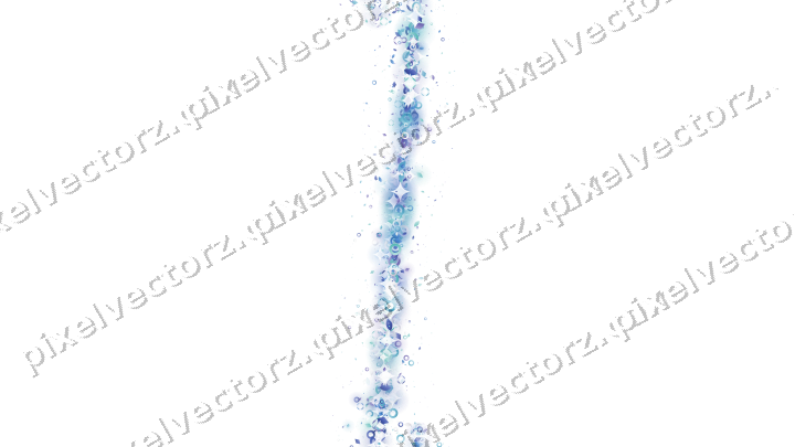 Nahtloses Glitzerband aus Tropfen und Ringen auf transparentem Grund