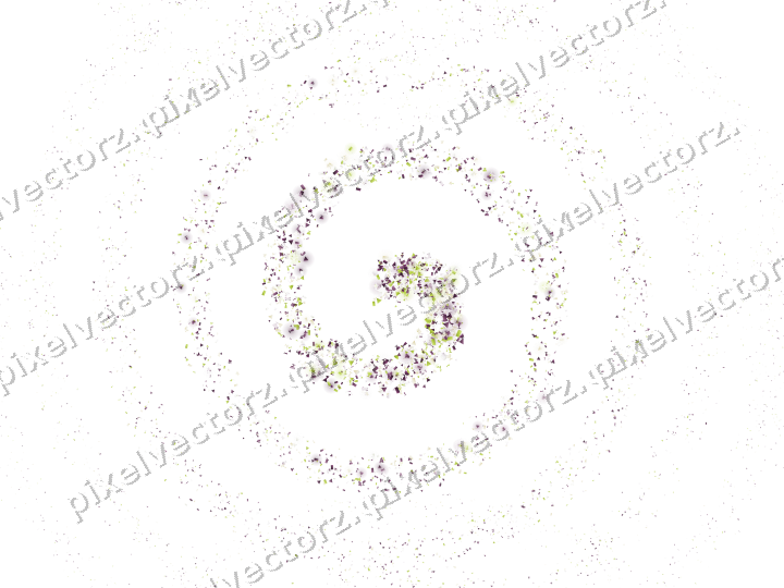 Nahtlose Glitzerspirale in Dunkelmagenta auf transparentem Grund