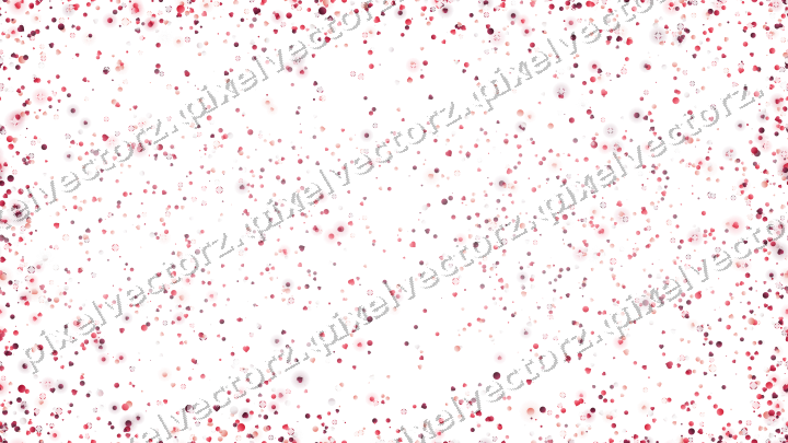 Nahtlose Glitzervignette in Rosa und Rot auf transparentem Grund