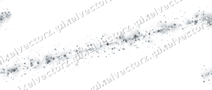 Nahtloses Glitzerband aus Funken in Blassblau auf transparentem Grund