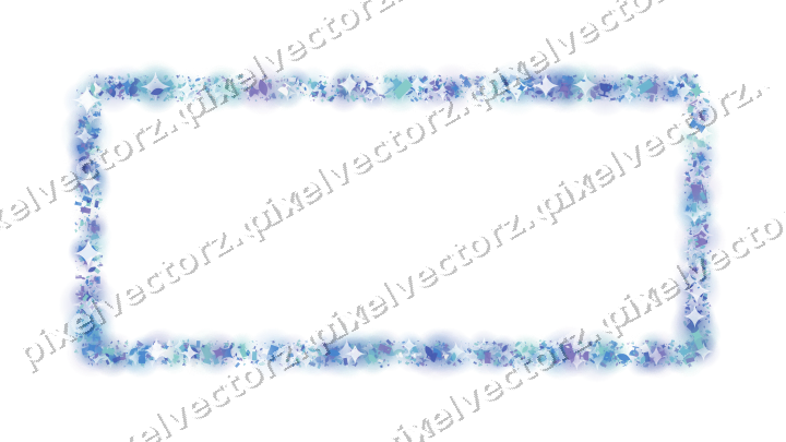 Nahtloser Glitzerrahmen aus Funken und Tropfen auf transparentem Grund