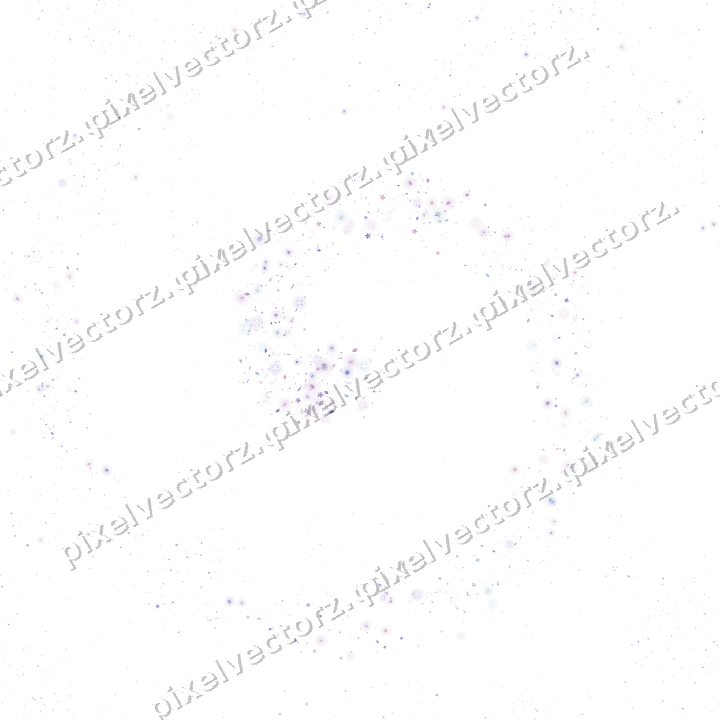 Nahtlose Glitzerspirale aus Blüten und Tropfen auf transparentem Grund