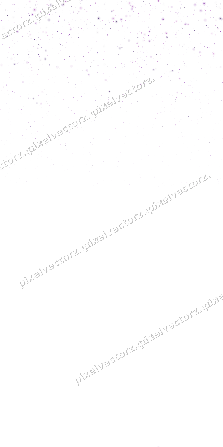 Nahtloser Glitzerregen in Violett auf transparentem Grund