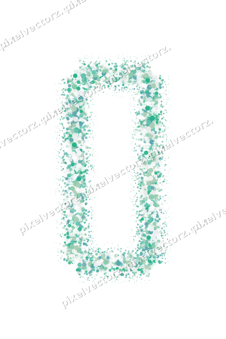 Nahtloser Glitzerrahmen aus Punkten in Grün auf transparentem Grund