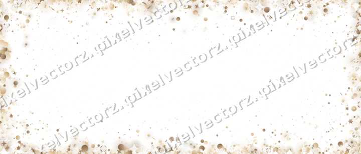 Nahtlose Glitzervignette in Bernstein auf transparentem Grund