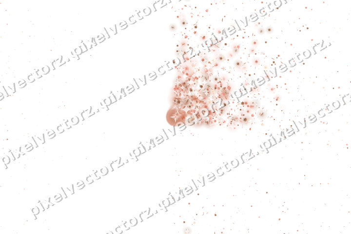 Nahtloser Glitzerfächer in Orange und Rot auf transparentem Grund