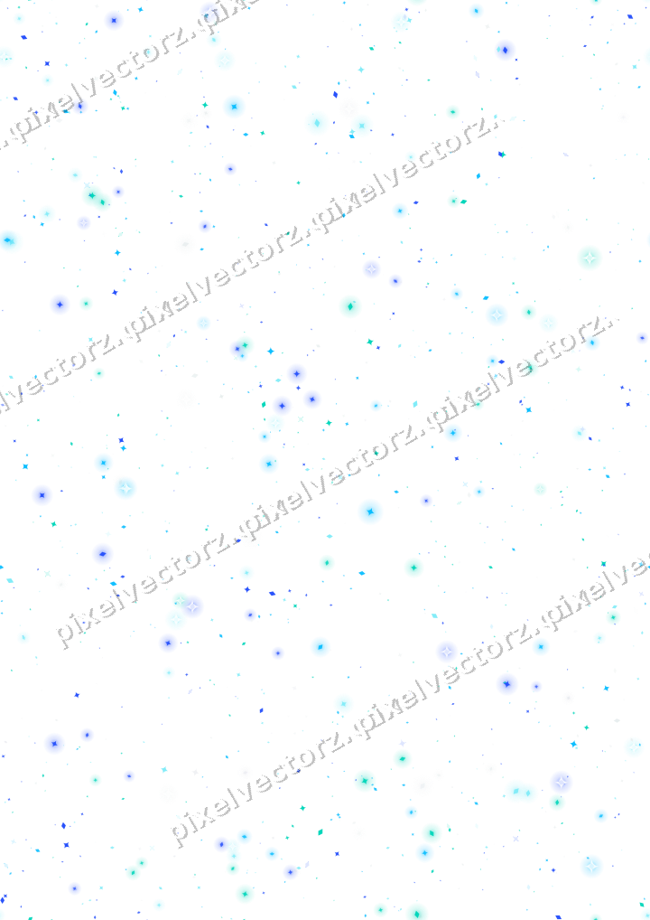 Nahtlose Glitzerstreuung aus Funken und Rauten auf transparentem Grund