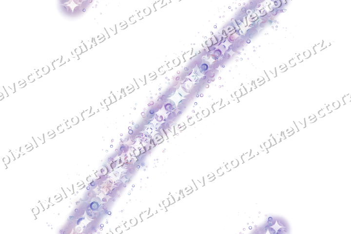 Nahtloser Glitzerbogen in Violett und Blau auf transparentem Grund