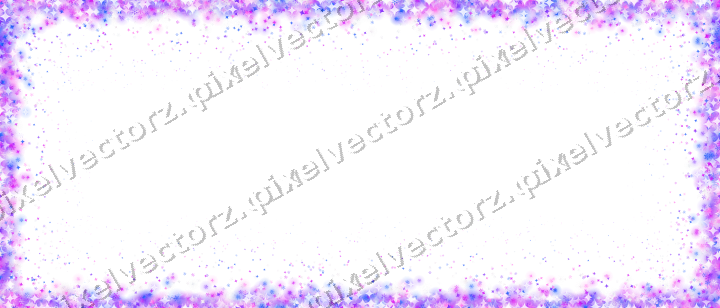 Nahtlose Glitzervignette in Violett und Blau auf transparentem Grund