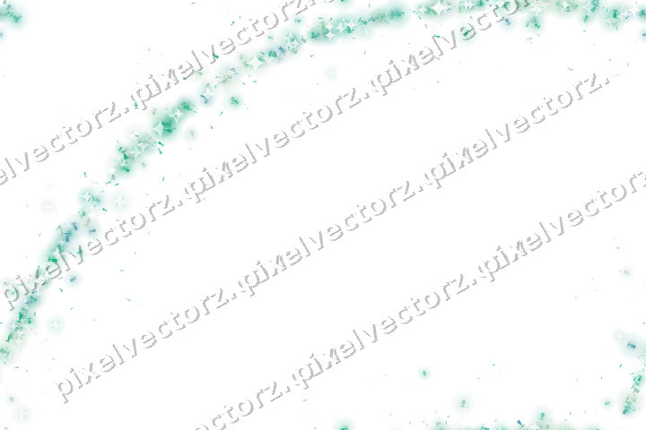 Nahtloser Glitzerbogen aus Sektgläsern in Grün auf transparentem Grund