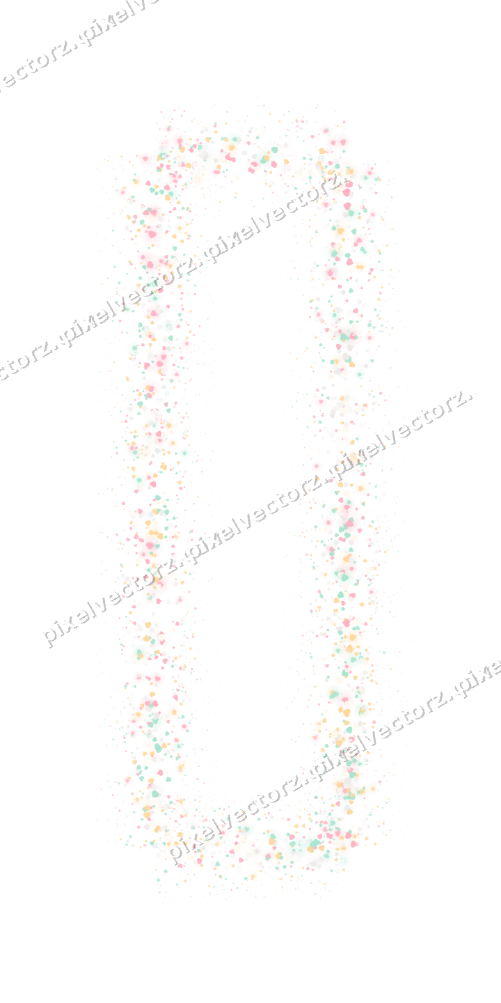 Nahtloser Glitzerrahmen aus Herzen auf transparentem Grund