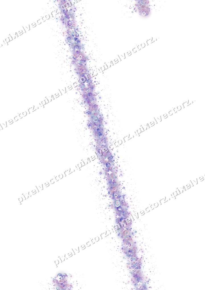 Nahtloses Glitzerband in Violett und Blau auf transparentem Grund