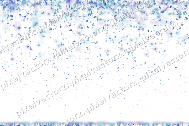 Nahtloser Glitzerregen in Blau und Türkis auf transparentem Grund