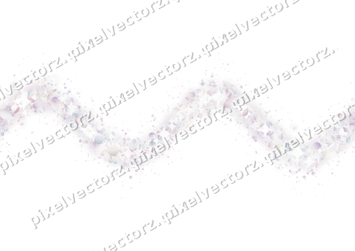 Nahtlose Glitzerwelle aus Punkten und Rauten auf transparentem Grund