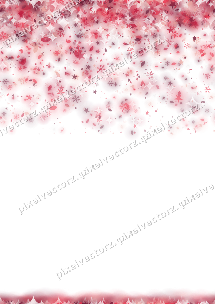 Nahtloser Glitzerregen in Rosa und Rot auf transparentem Grund