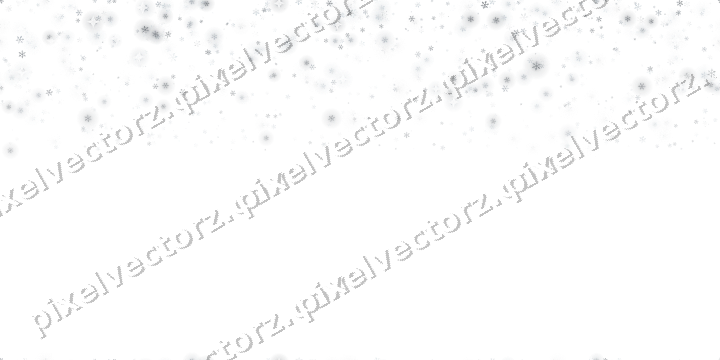 Nahtloser Glitzerregen aus Schneeflocken auf transparentem Grund