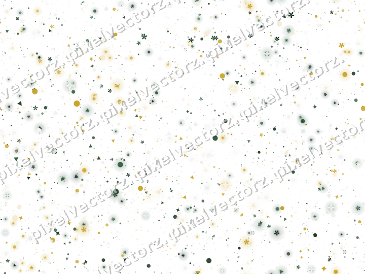Nahtlose Glitzerstreuung aus Funken und Blüten auf transparentem Grund