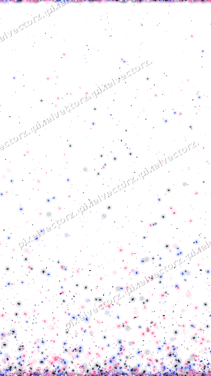 Nahtloser Glitzeraufstieg aus Konfetti in Rosa auf transparentem Grund