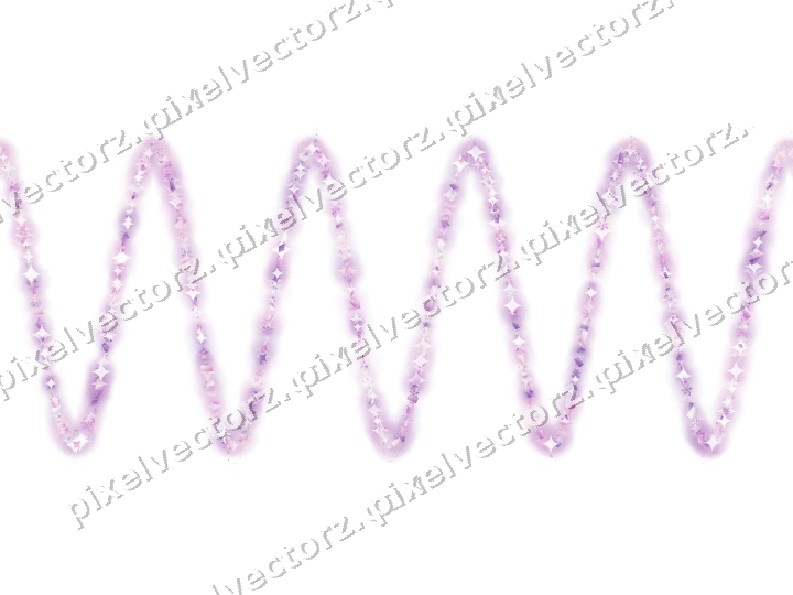 Nahtlose Glitzerwelle in Magenta und Violett auf transparentem Grund