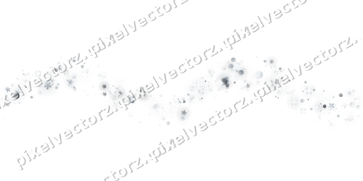 Nahtlose Glitzerwelle aus Blüten und Punkten auf transparentem Grund