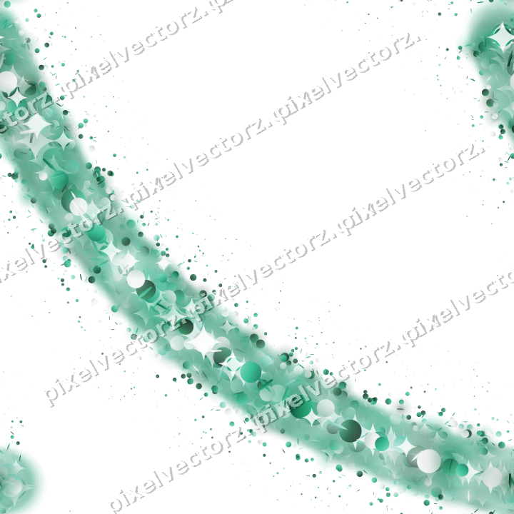 Nahtloser Glitzerbogen auf transparentem Grund